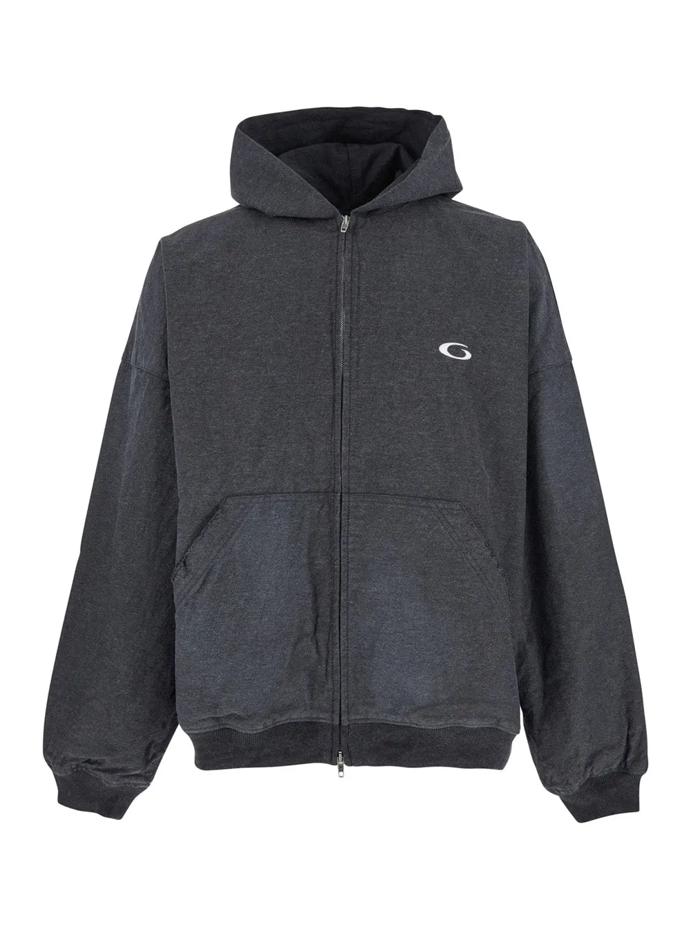 Grey Sweatshirt with Hood and Logo Detail sold by Lord & Taylor