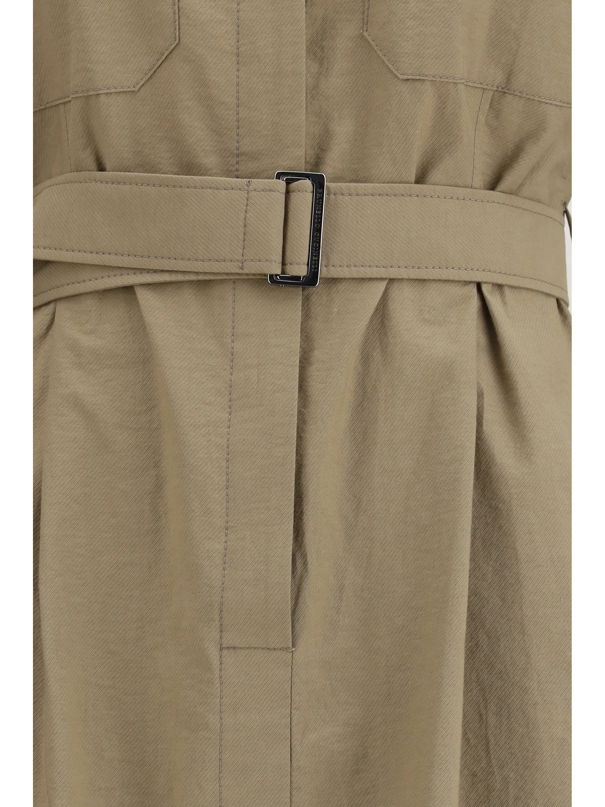 Midi Dress Pocket-Belted Earth Brown sold by Lord & Taylor product image thumbnail 2