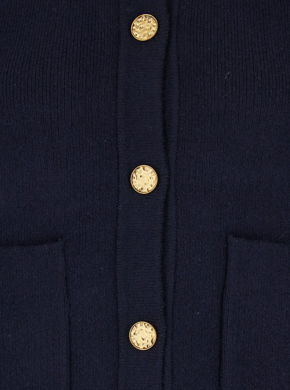 Cardigan Round Neck Jewel Button Blue sold by Lord & Taylor product image thumbnail 3