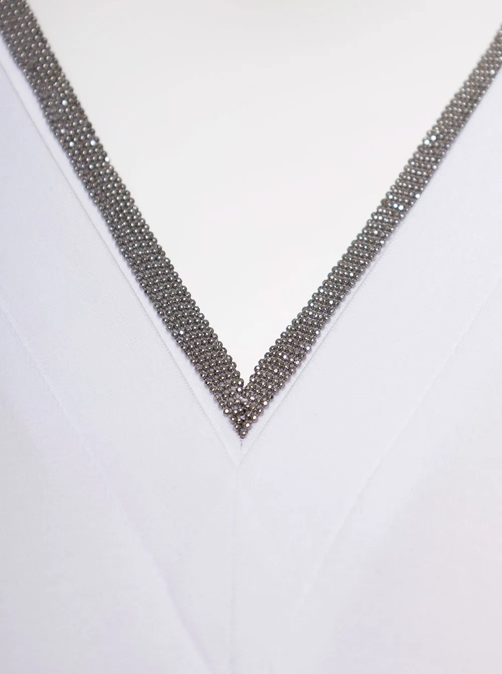 T-shirt V-neck Monile White sold by Lord & Taylor product image thumbnail 3