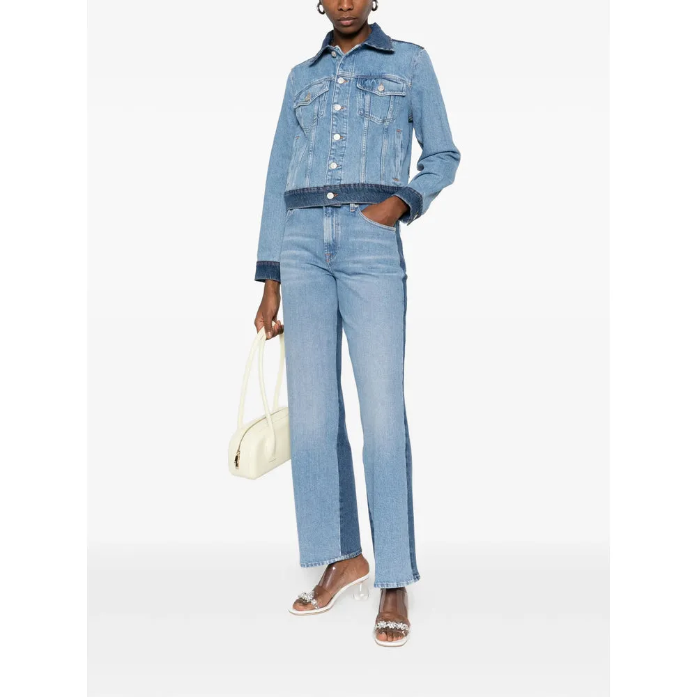 Blue Button Fastening Denim Jacket sold by Lord & Taylor product image thumbnail 4