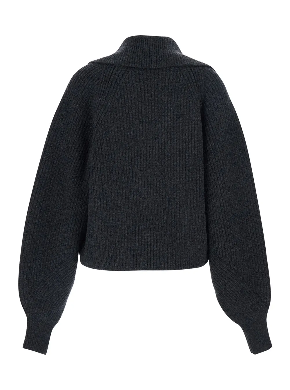 Grey Wool Sweater with Wrap Effect sold by Lord & Taylor product image thumbnail 2