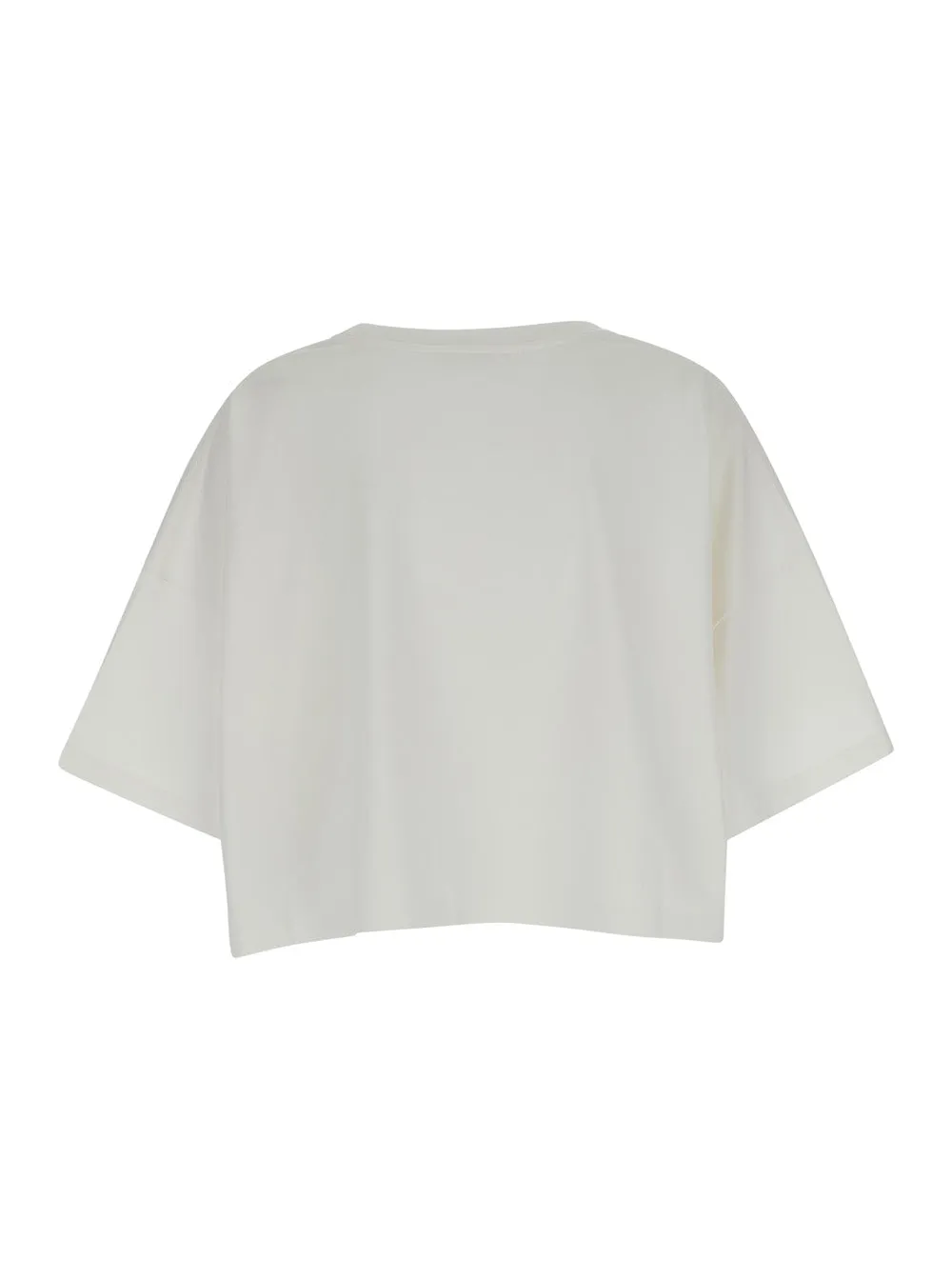 Crop T-Shirt White Cotton sold by Lord & Taylor product image thumbnail 2