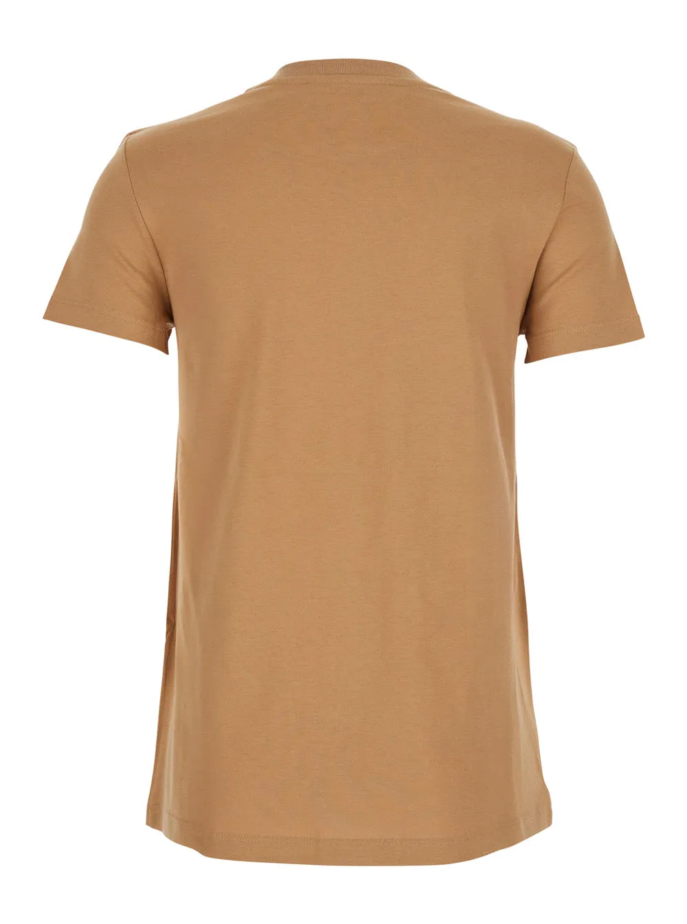 Beige Crewneck T-Shirt with Logo Embroidery sold by Lord & Taylor product image thumbnail 2
