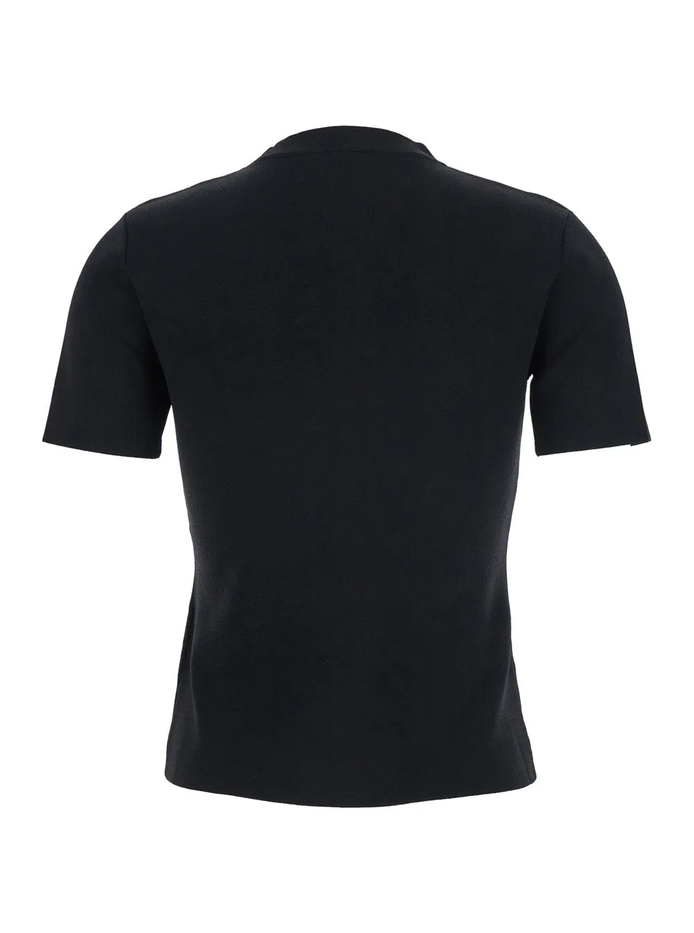 Black Crewneck T-Shirt with Embroidered Logo sold by Lord & Taylor product image thumbnail 2