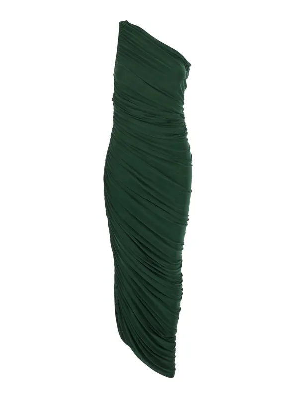 Midi Dress Diana Green made by Norma Kamali