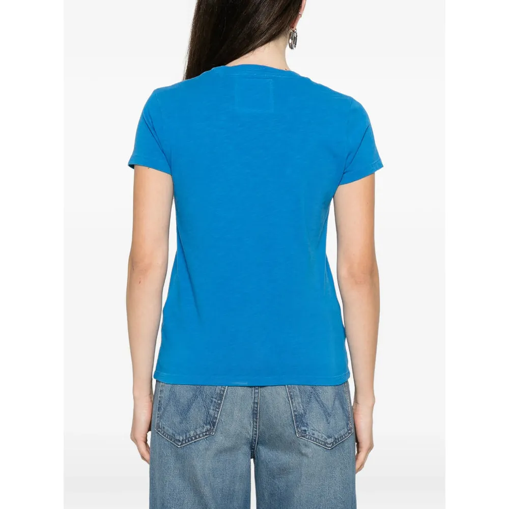Round Neck Blue T-shirt sold by Lord & Taylor product image thumbnail 2