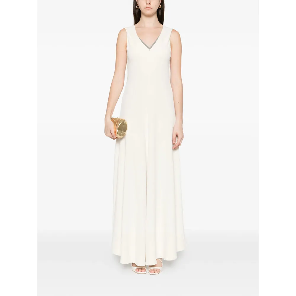 Off-White V-Neck Sleeveless Dress sold by Lord & Taylor product image thumbnail 2