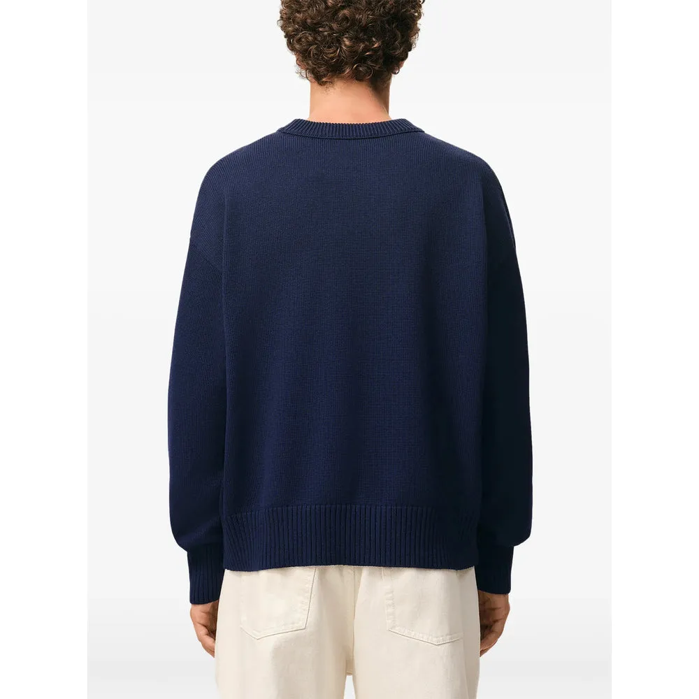 Crew Neck Sweater Blue Wool-Cotton sold by Lord & Taylor product image thumbnail 5