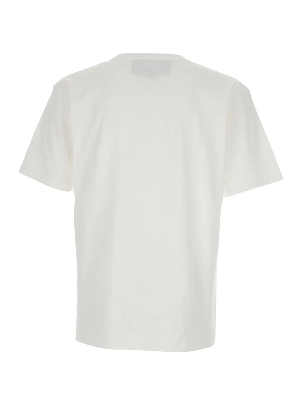 White Cotton Crewneck T-Shirt with Front Print sold by Lord & Taylor product image thumbnail 2
