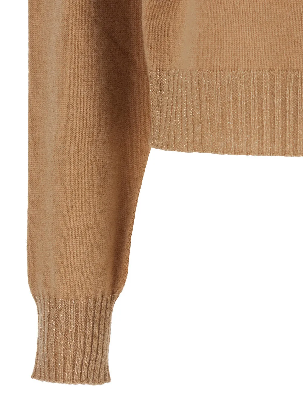 Beige Crew Neck Sweater with Ribbed Details sold by Lord & Taylor product image thumbnail 3