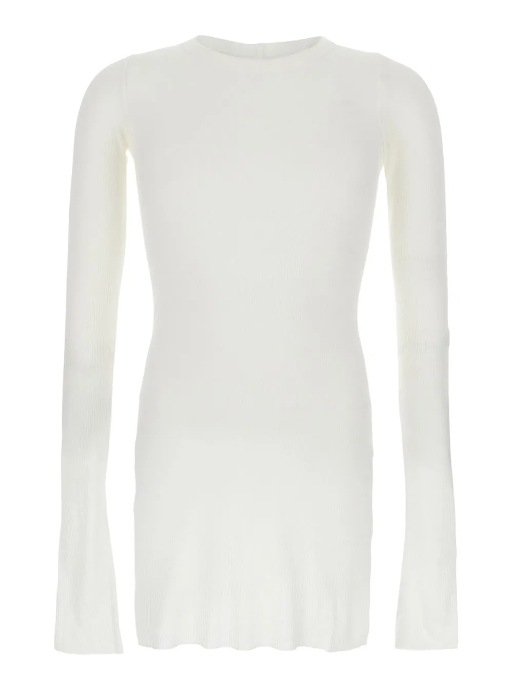 T-shirt Round Neck White Viscose-Silk sold by Lord & Taylor