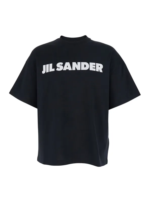 Crew Neck T-shirt Black made by Jil Sander
