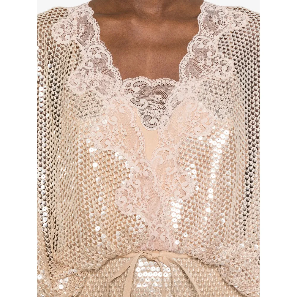 Dress with Lace Trim and Sequin Embellishment sold by Lord & Taylor product image thumbnail 3