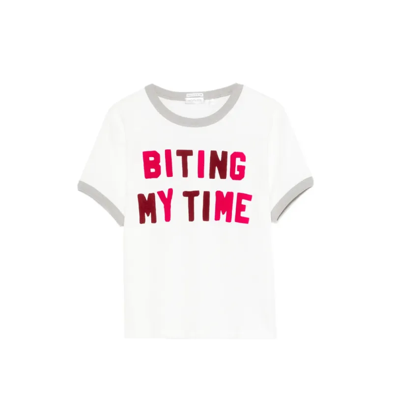 T-Shirt with Letter Print made by MOTHER