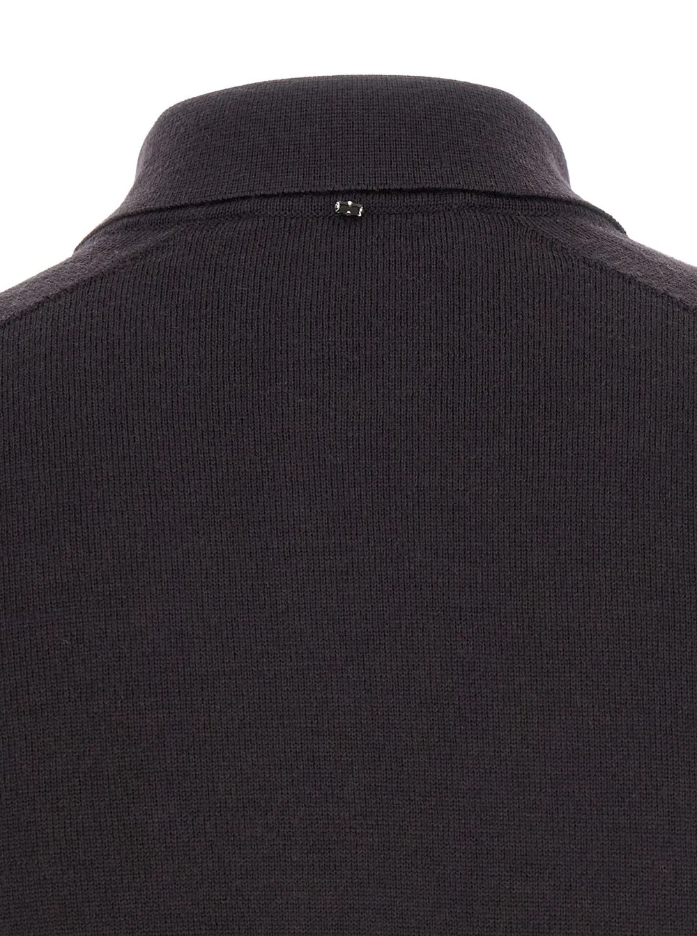 Black Cropped Cardigan with Button Down Collar sold by Lord & Taylor product image thumbnail 4