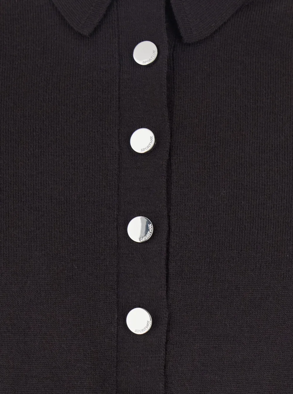 Black Cropped Cardigan with Button Down Collar sold by Lord & Taylor product image thumbnail 3