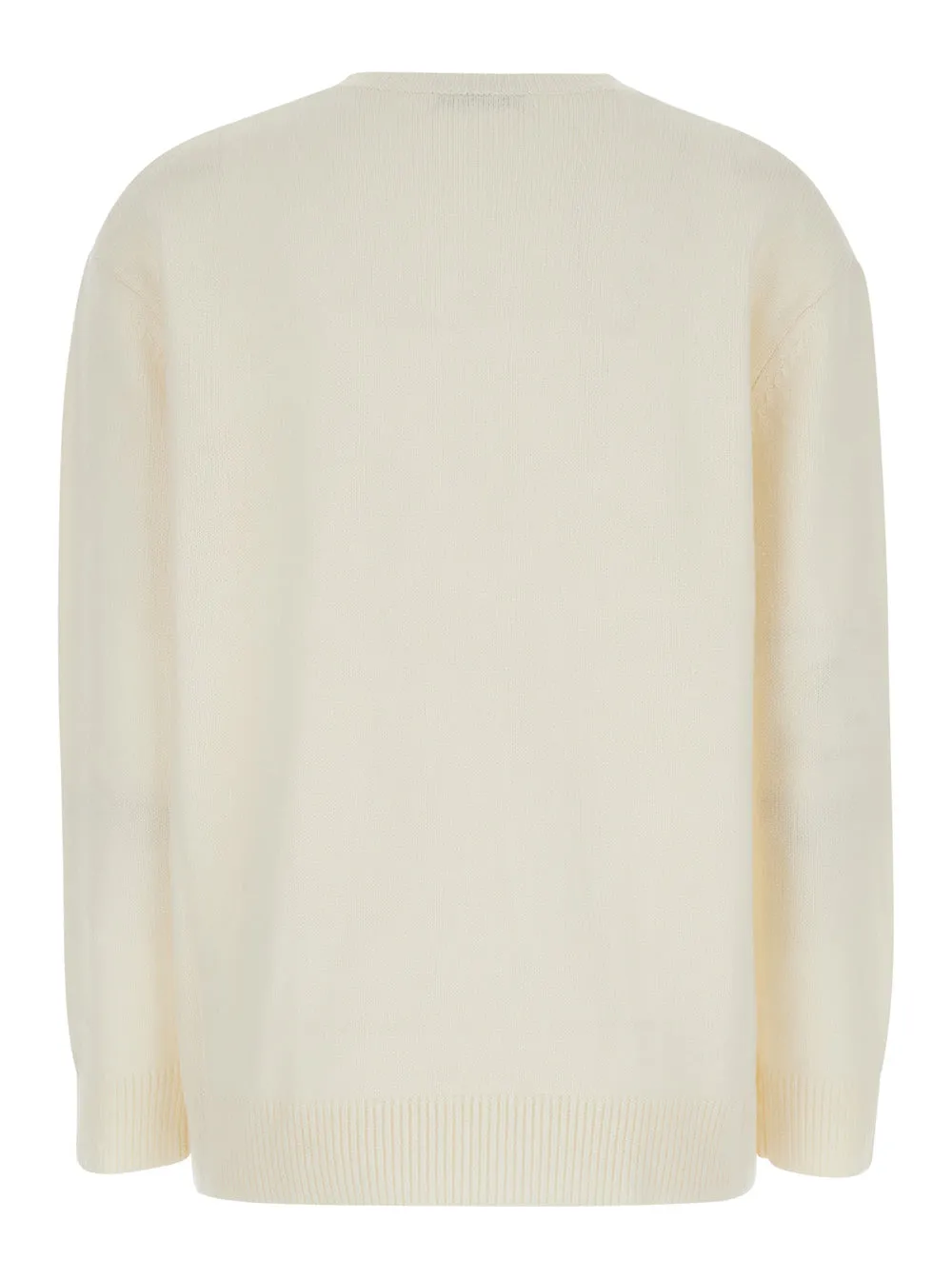 White Wool and Cashmere Sweater with Logo sold by Lord & Taylor product image thumbnail 2