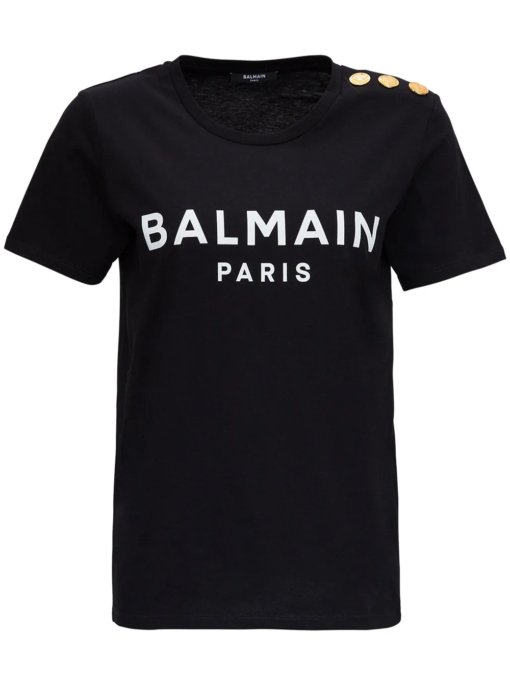 Black Crewneck T-Shirt with Logo Print sold by Lord & Taylor