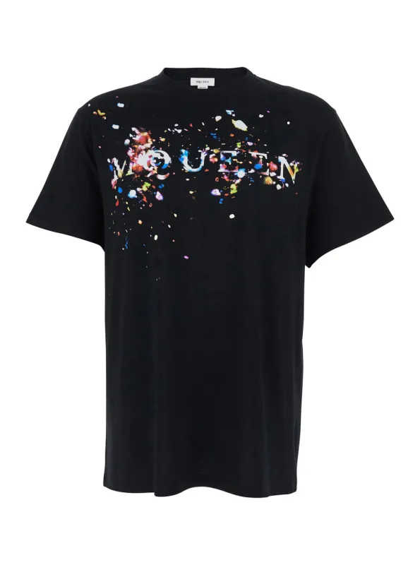 Crew Neck T-Shirt Black made by Alexander McQueen