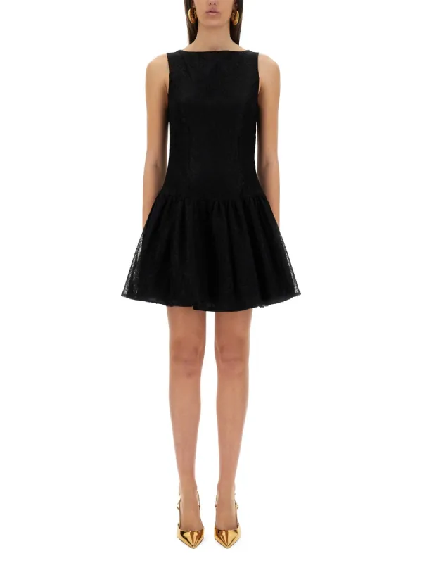 Mini Dress with Peplum Skirt made by Nina Ricci