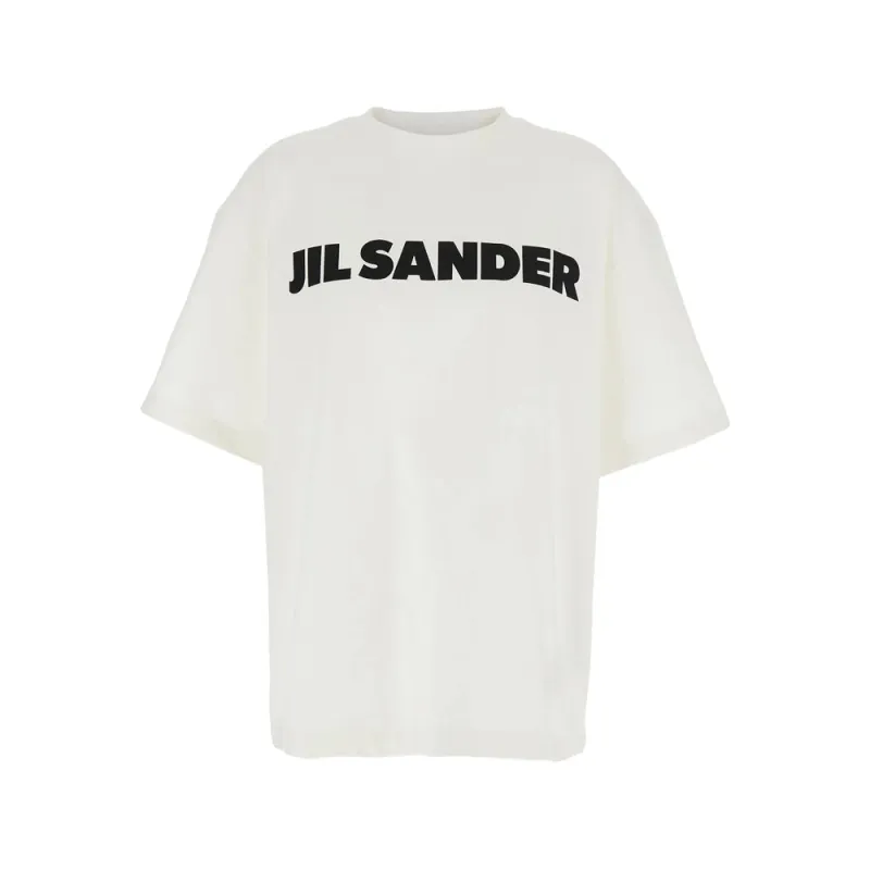 T-Shirt with Logo Detail made by Jil Sander