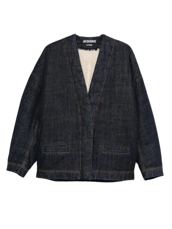 Denim Cardigan De-Nimes made by Jacquemus