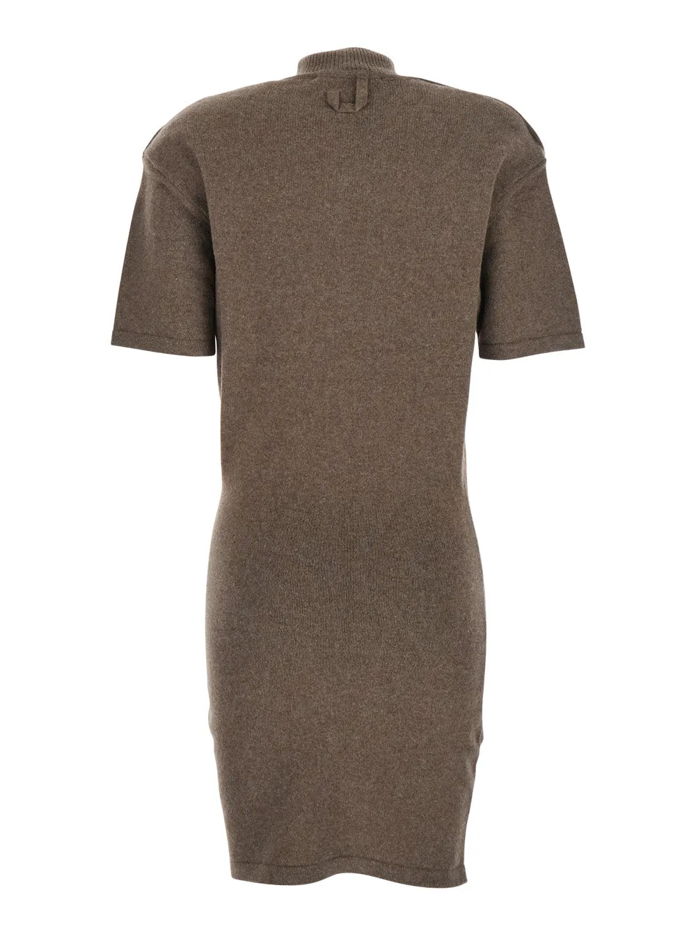 Brown Dress with High Ribbed Neck sold by Lord & Taylor product image thumbnail 2