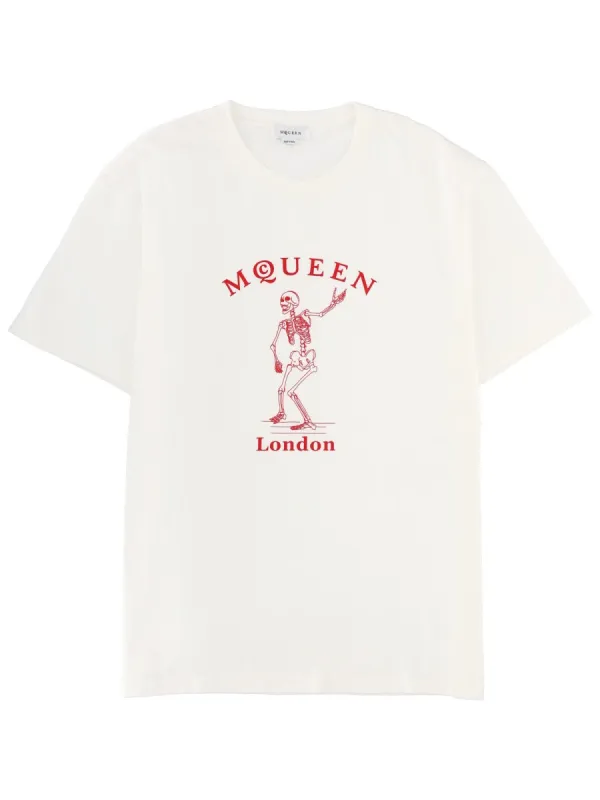 Printed Cotton T-Shirt made by Alexander McQueen