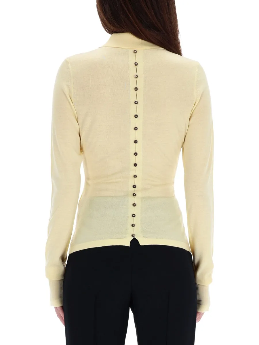 Knitted Polo in Yellow sold by Lord & Taylor product image thumbnail 2