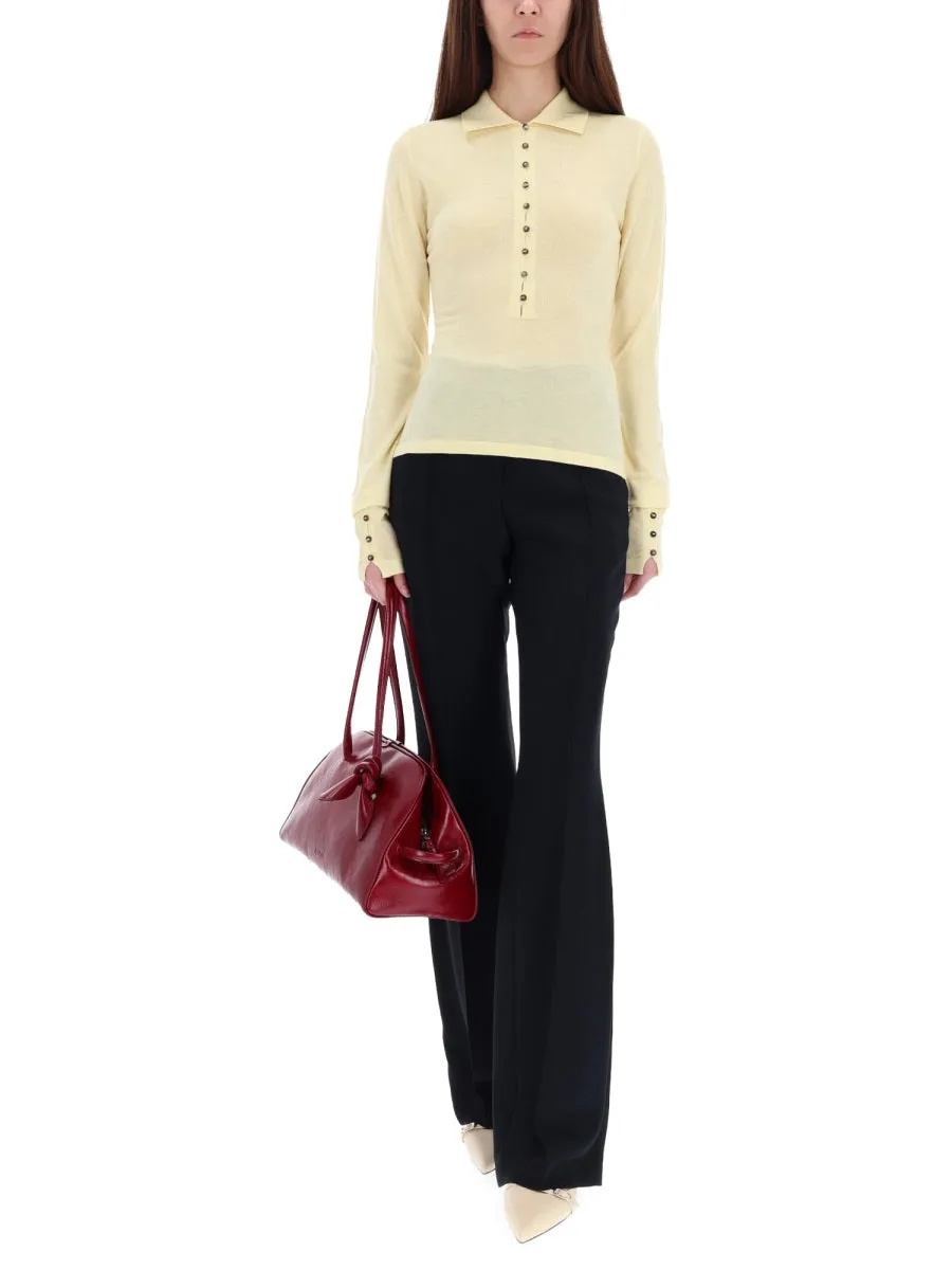 Knitted Polo in Yellow sold by Lord & Taylor product image thumbnail 3