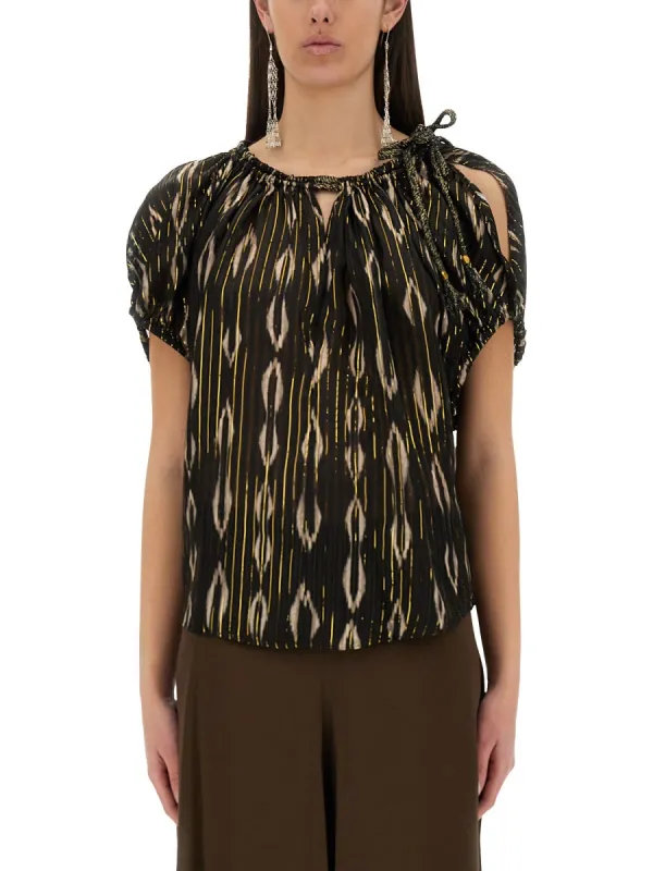 Black Silk Blend Top made by Isabel Marant