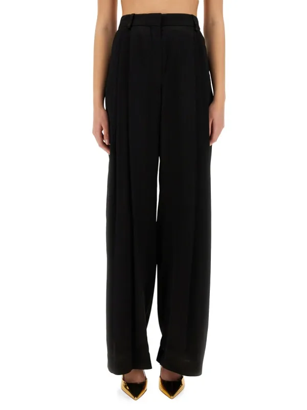 Wide-Leg Pants with Pleat made by Nina Ricci