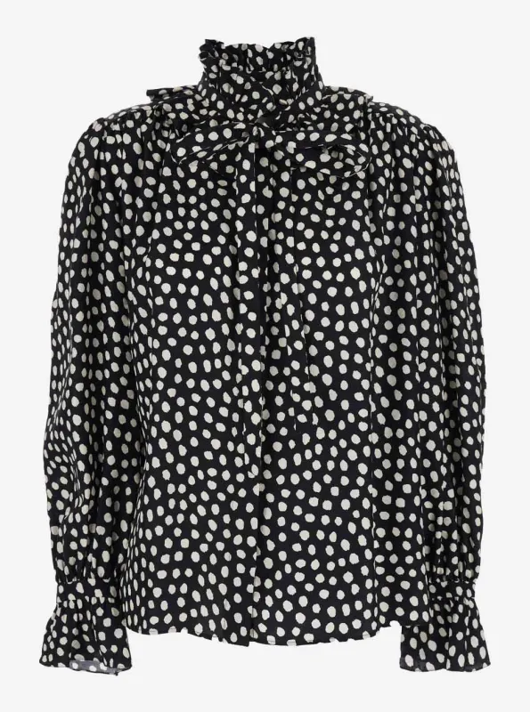 Silk Shirt with Polka Dot Pattern made by Chloe