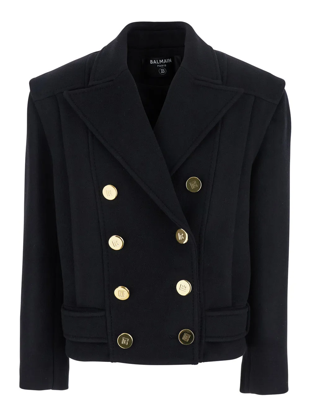 Black Wool Jacket with Wide Lapels sold by Lord & Taylor