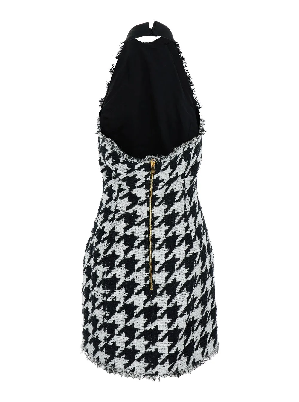 Halterneck Mini Dress with Houndstooth Motif sold by Lord & Taylor product image thumbnail 2