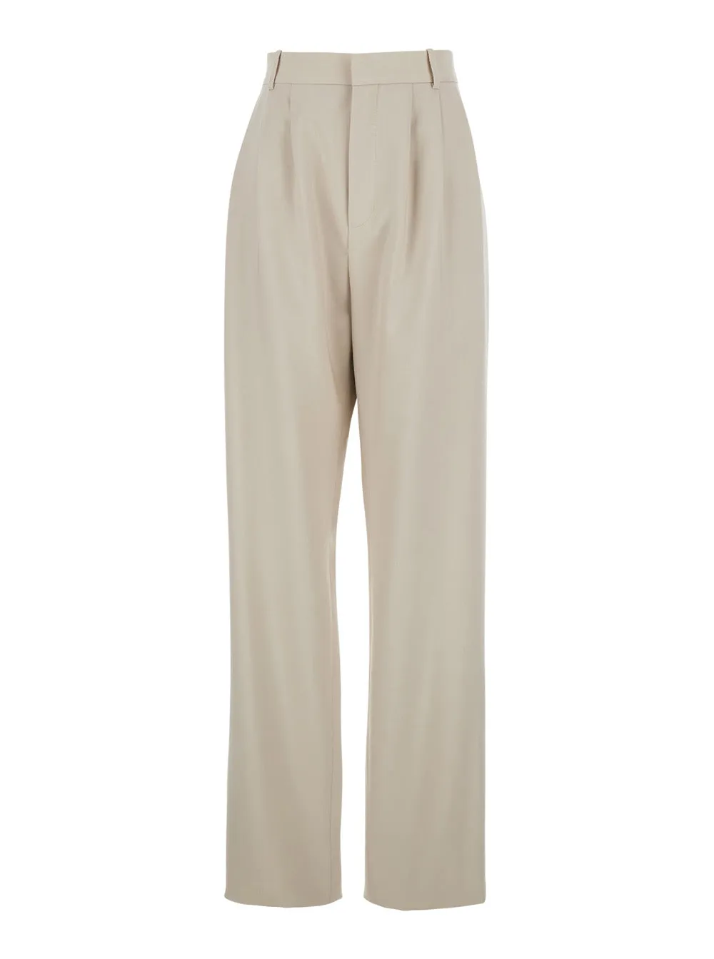 Beige Wool Pants with Belt Loops sold by Lord & Taylor