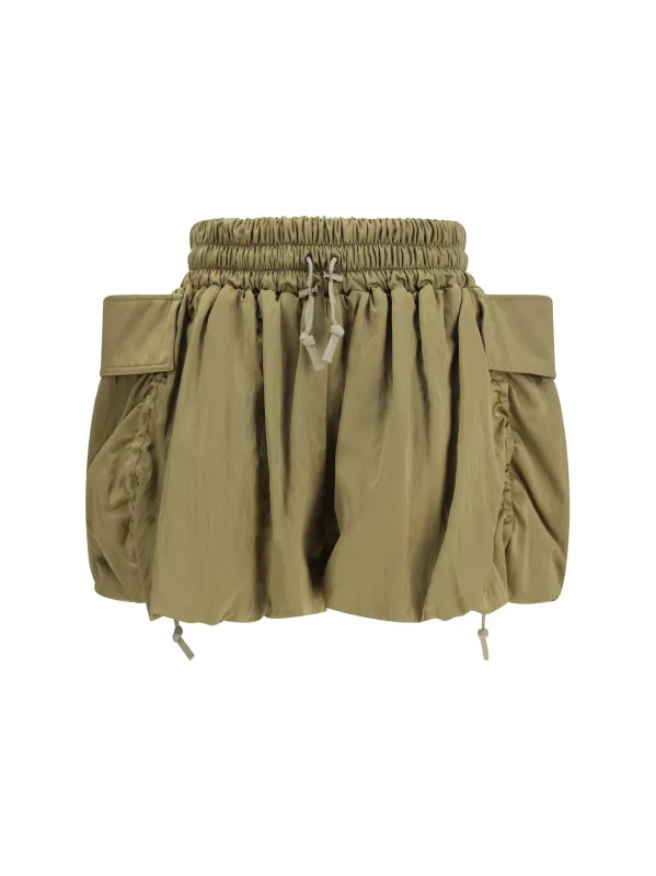 Shorts Viscose Serge Khaki made by Balmain