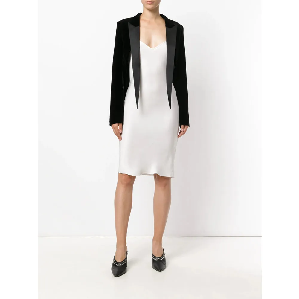 Tailcoat Blazer Black Satin Lapels sold by Lord & Taylor product image thumbnail 2