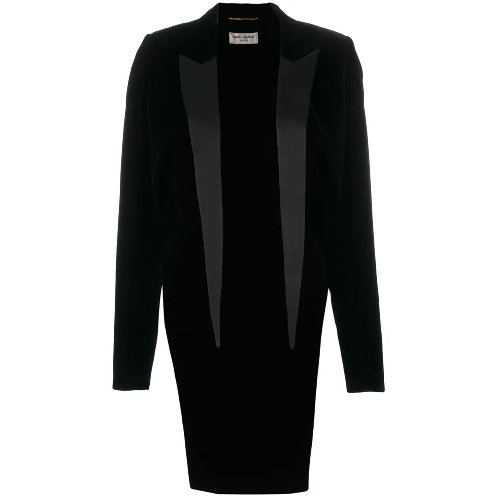 Tailcoat Blazer Black Satin Lapels sold by Lord & Taylor