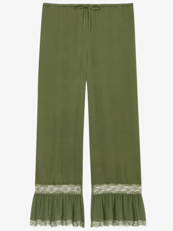 Silk Satin Pants made by Yves Saint Laurent