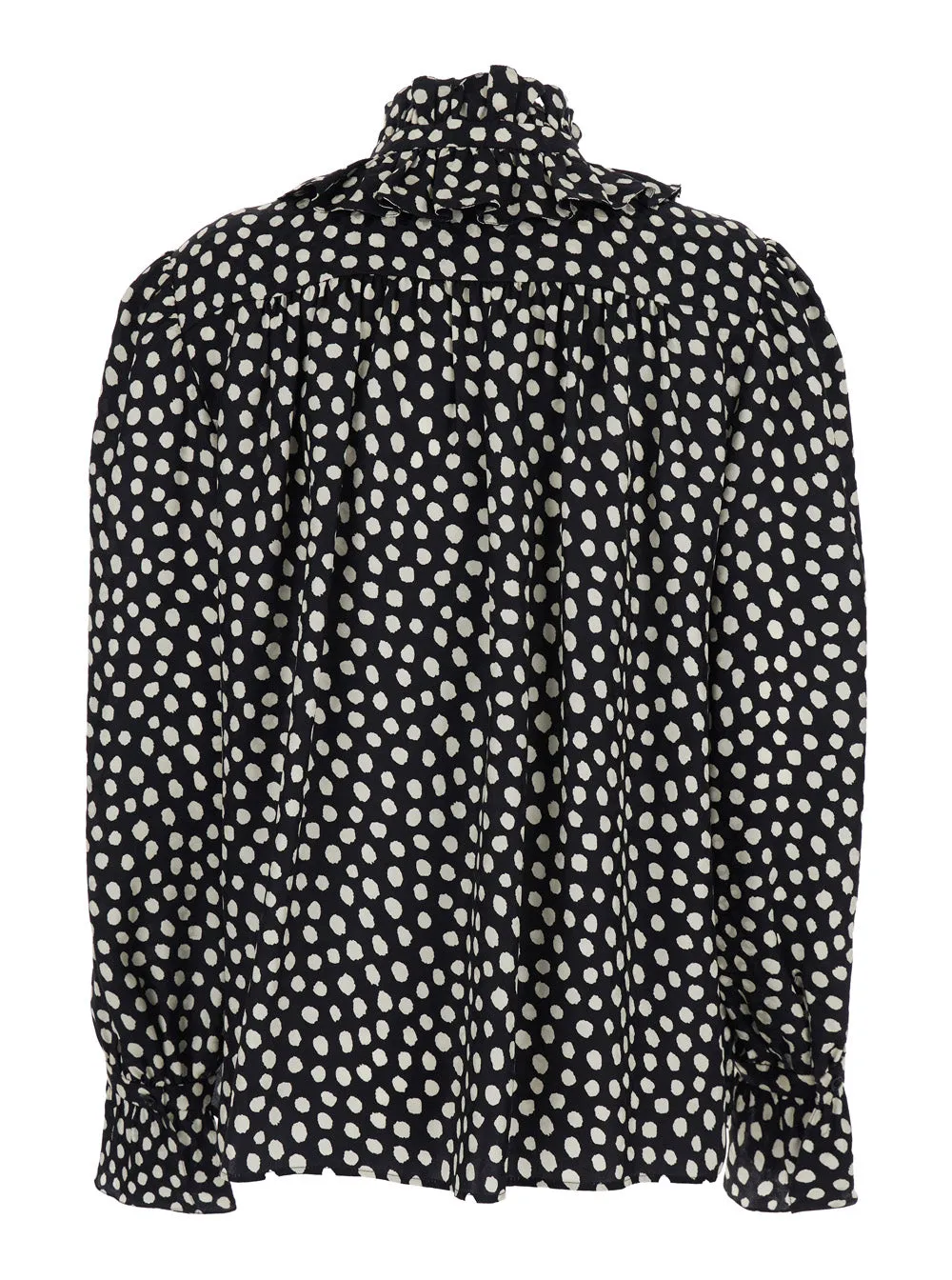 Blouse High-Neck Silk Black sold by Lord & Taylor product image thumbnail 2
