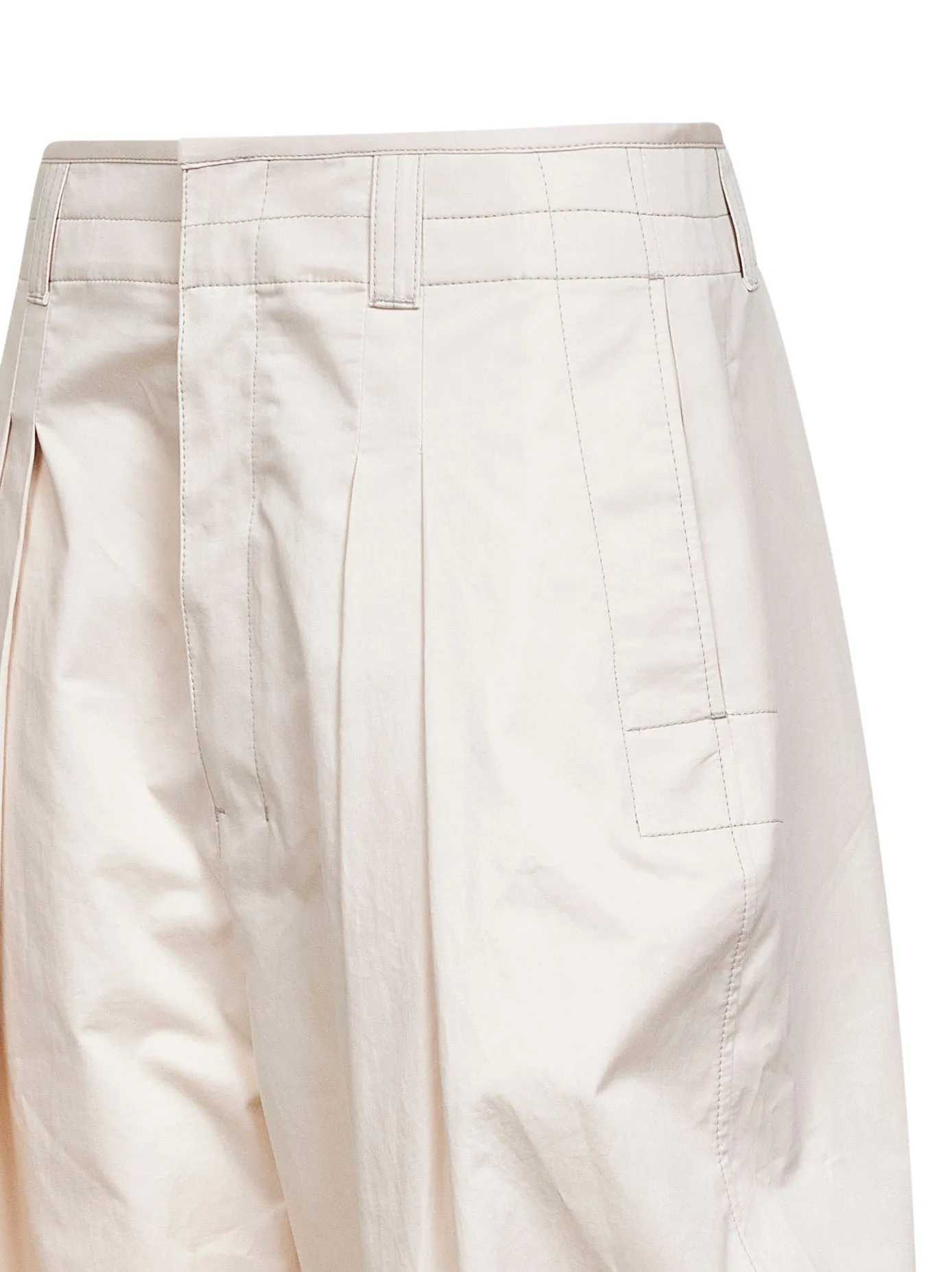 Bermuda Shorts in Ivory Cotton Satin sold by Lord & Taylor product image thumbnail 3