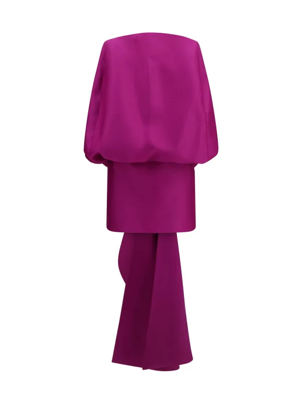 Off-Shoulder Mini Dress Violet made by Balenciaga