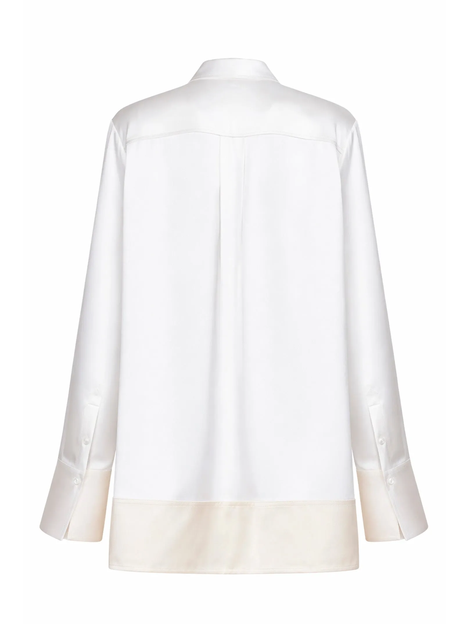 Shirt Tuxedo-Style White Satin sold by Lord & Taylor product image thumbnail 2