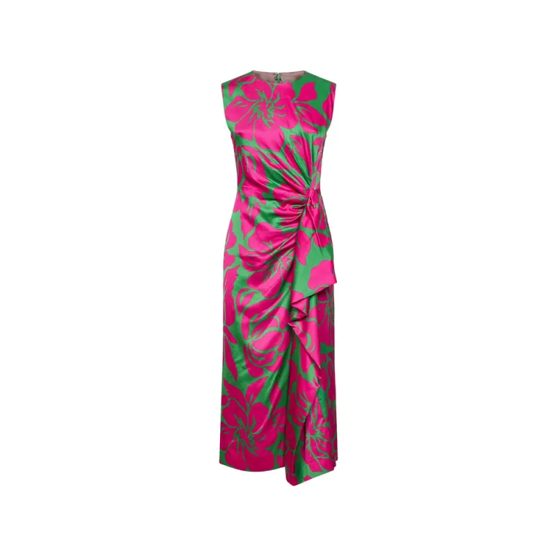 Dress Pink/Green made by Dries Van Noten