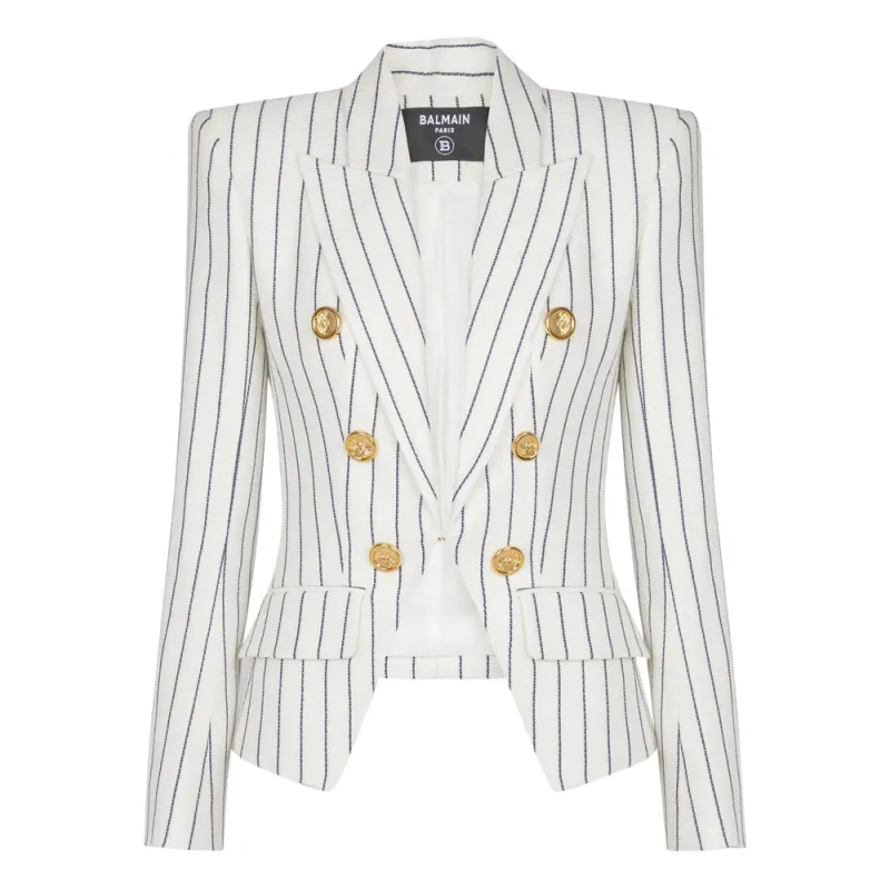 Blazer White/Black made by Balmain