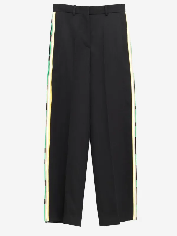 Wool Trousers Multicolor Stripe made by Loewe