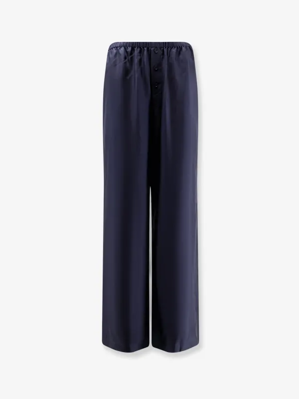 Silk Trousers Blue made by Rohe