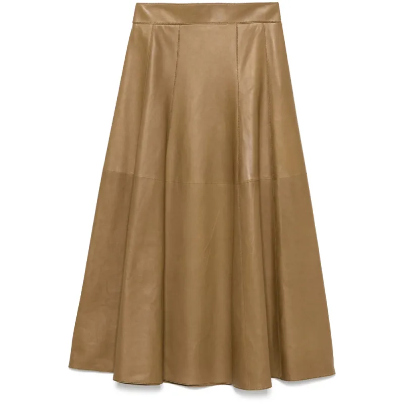 Skirt Lambskin Green made by Yves Saint Laurent